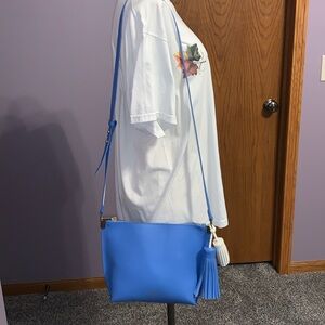 Kate Spade Foster Court Pepper, Alice Blue Leather Crossbody